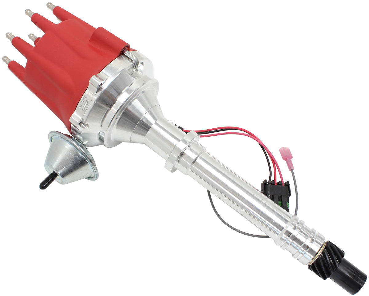 SB BB Chev Ready To Run Dist Vac Advance Red Cap SBC BBC AF4010-8360R - Aeroflow