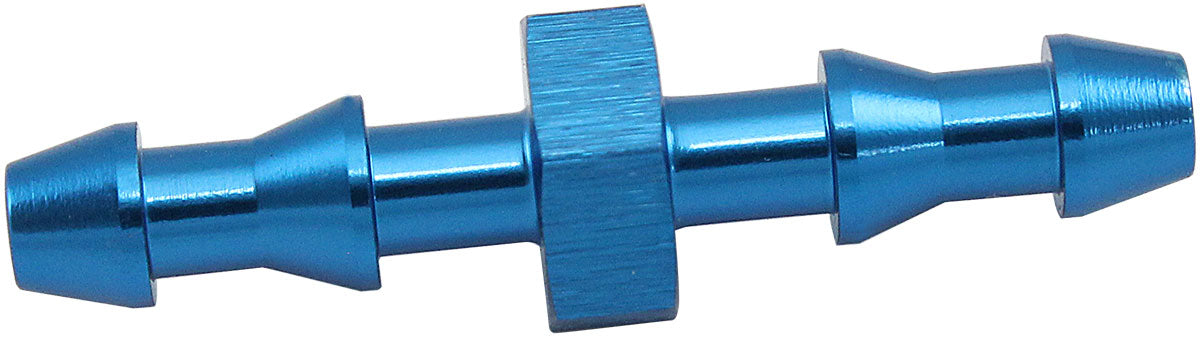 4mm Push Lock Barb Joiner Blue 5/32" Male To Male Barb AF410-02 - Aeroflow