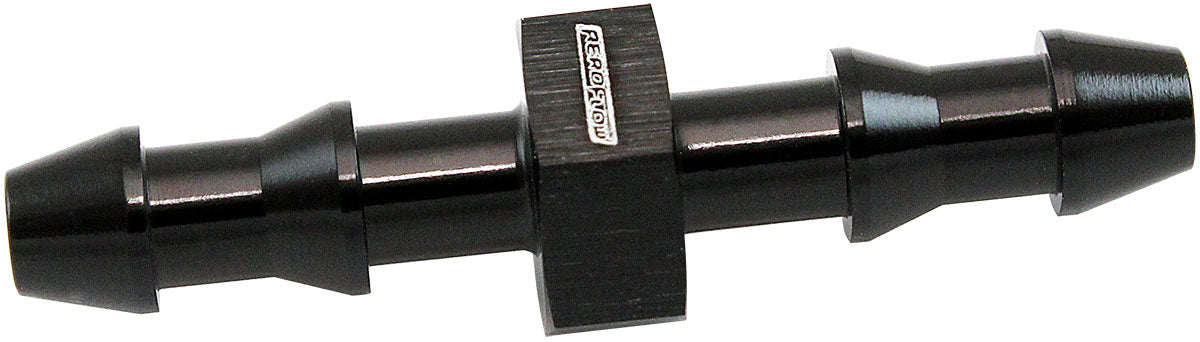 5mm Push Lock Barb Joiner Black 3/16" Male To Male Barb AF410-03BLK - Aeroflow