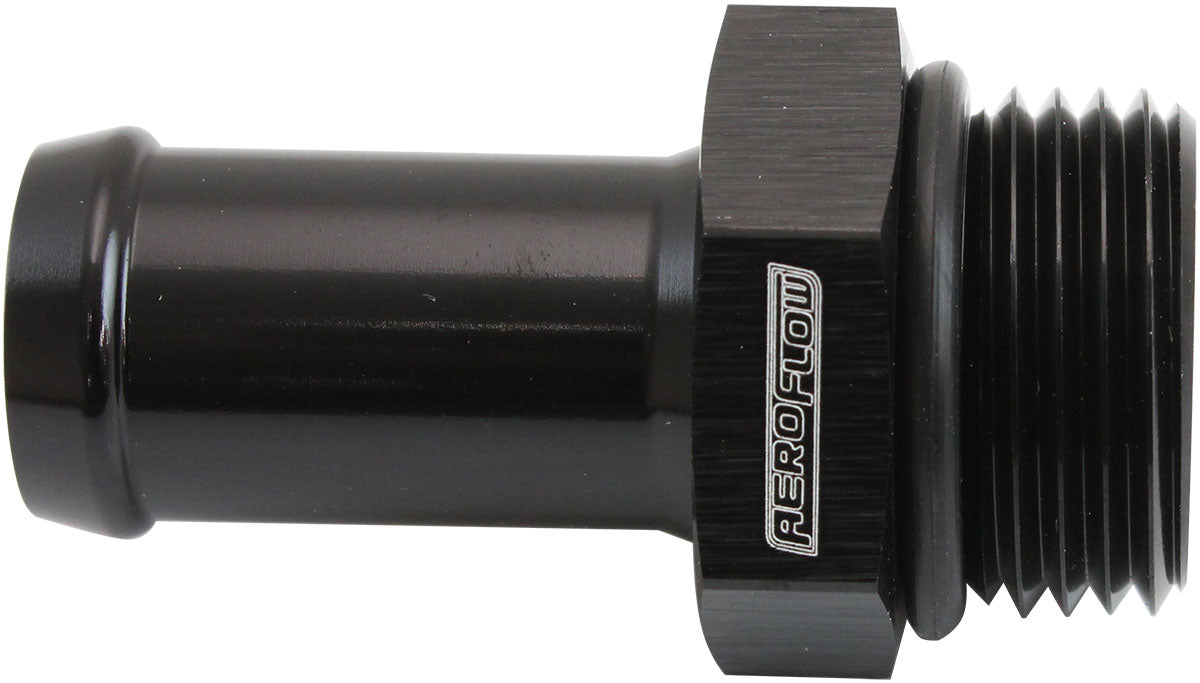 -10ORB To 5/8" Push On Barb Black Straight Barb AF414-10-10BLK - Aeroflow