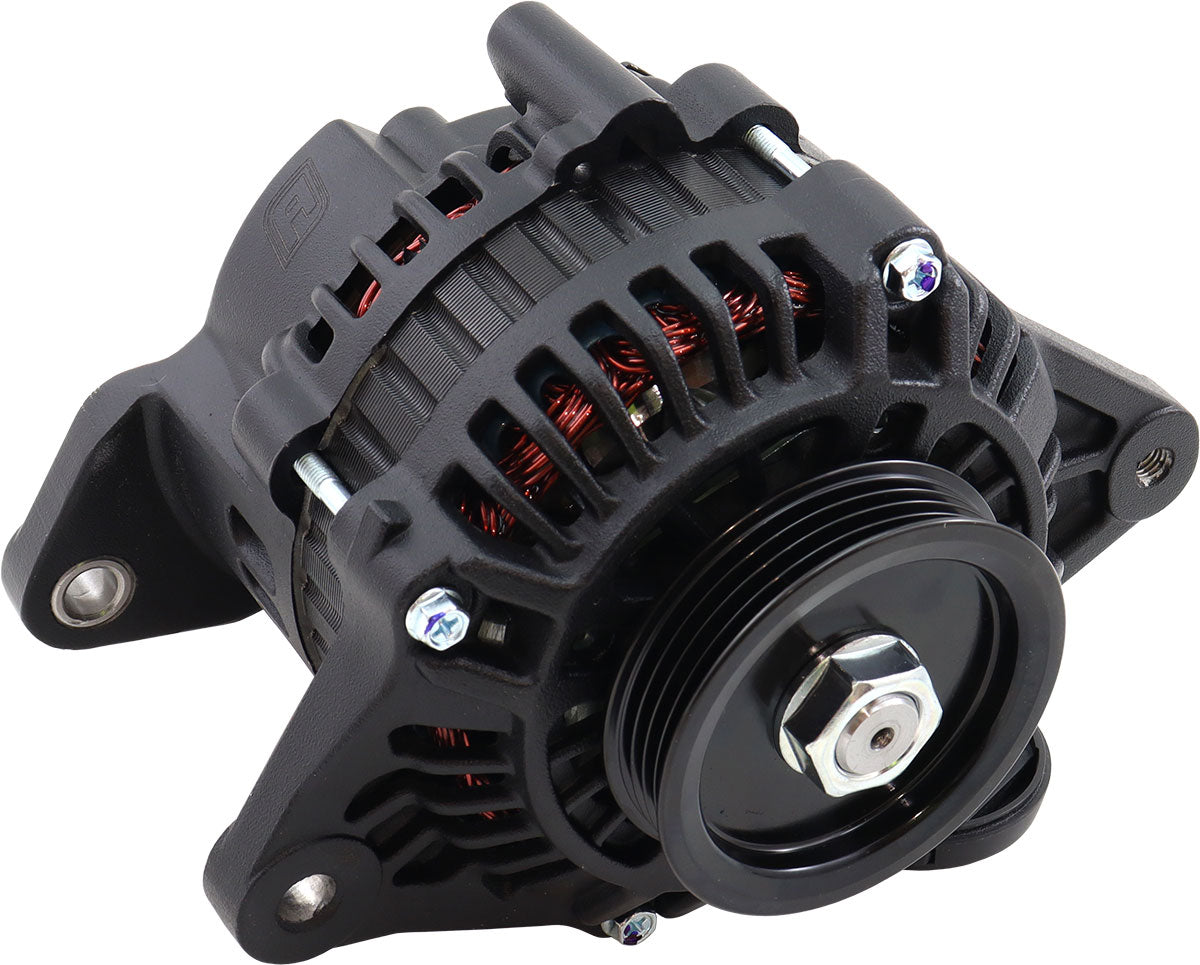 Nissan RB20 RB25 RB26 RB30 130 Amp High Output Alternator Black AF4272-1500 - Aeroflow