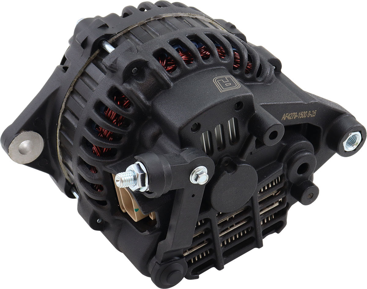 Mazda 13B 4/5 130 Amp High Output Alternator Black AF4279-1500 - Aeroflow