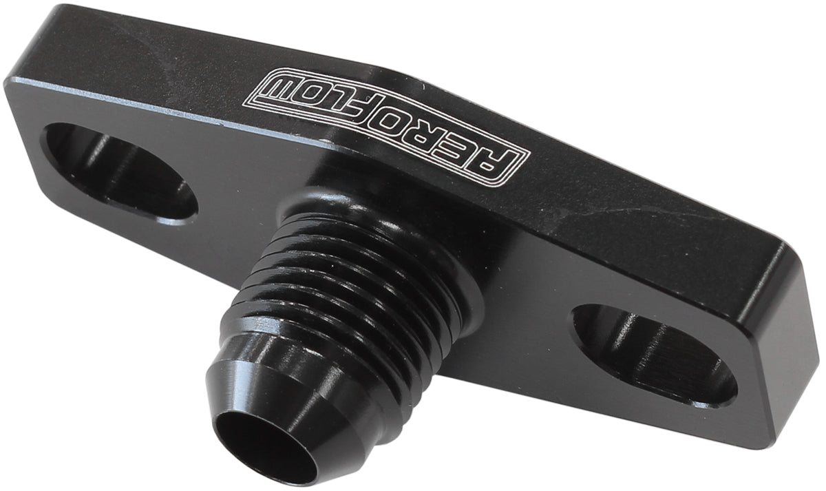 Turbo Oil Feed Adapter -6AN 38-44mm Hole Centres O-Ring AF463-26 - Aeroflow