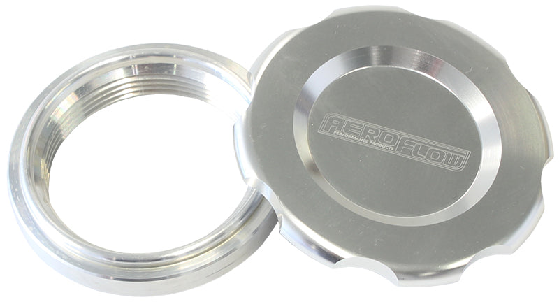 3" Weld Bung And Silver Cap Low Profile Female Weld-On AF465-48S - Aeroflow