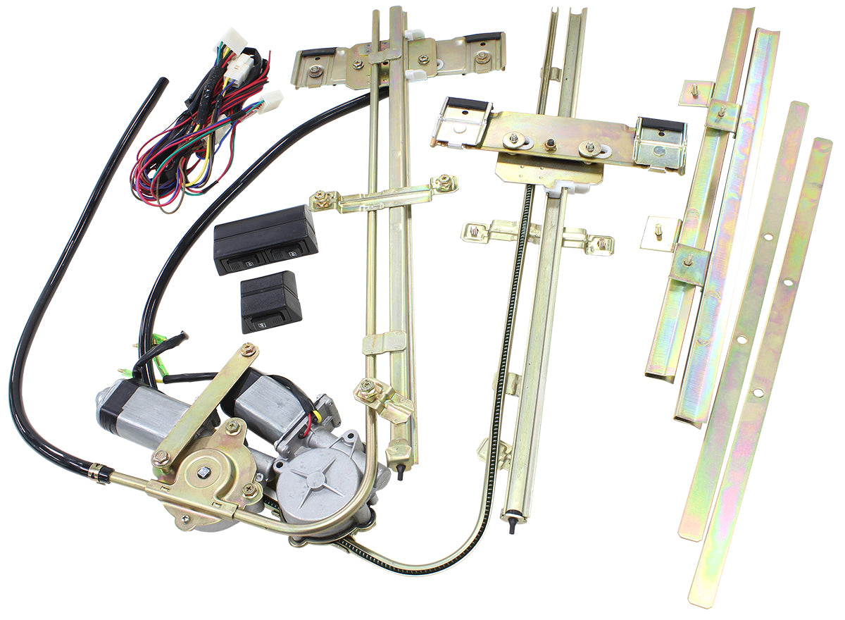 Electric Power Window Kit Suit 2 Door Flat Glass AF49-1600 - Aeroflow
