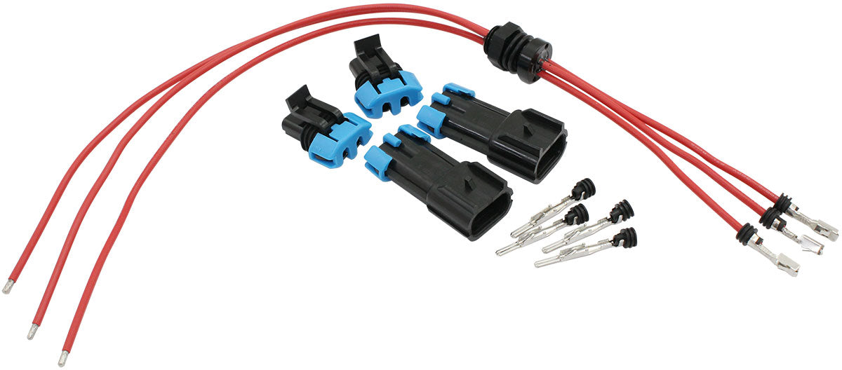 3 Wire Electrical Terminal Red Bulkhead Single Positive AF49-4047 - Aeroflow