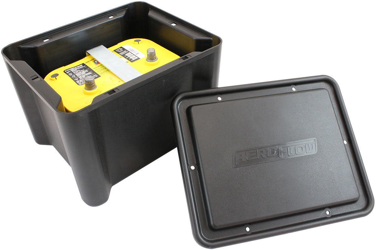 Sealed Battery Box Black ID 266mm x 209mm x 215mm AF49-4070 - Aeroflow