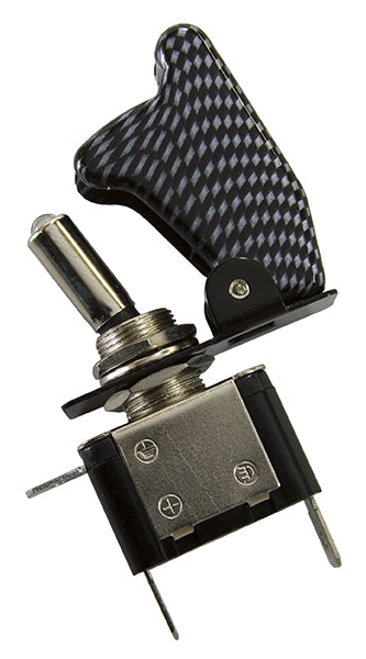 Carbon Fibre Led Missile Switch Led Activated When On AF49-5020 - Aeroflow