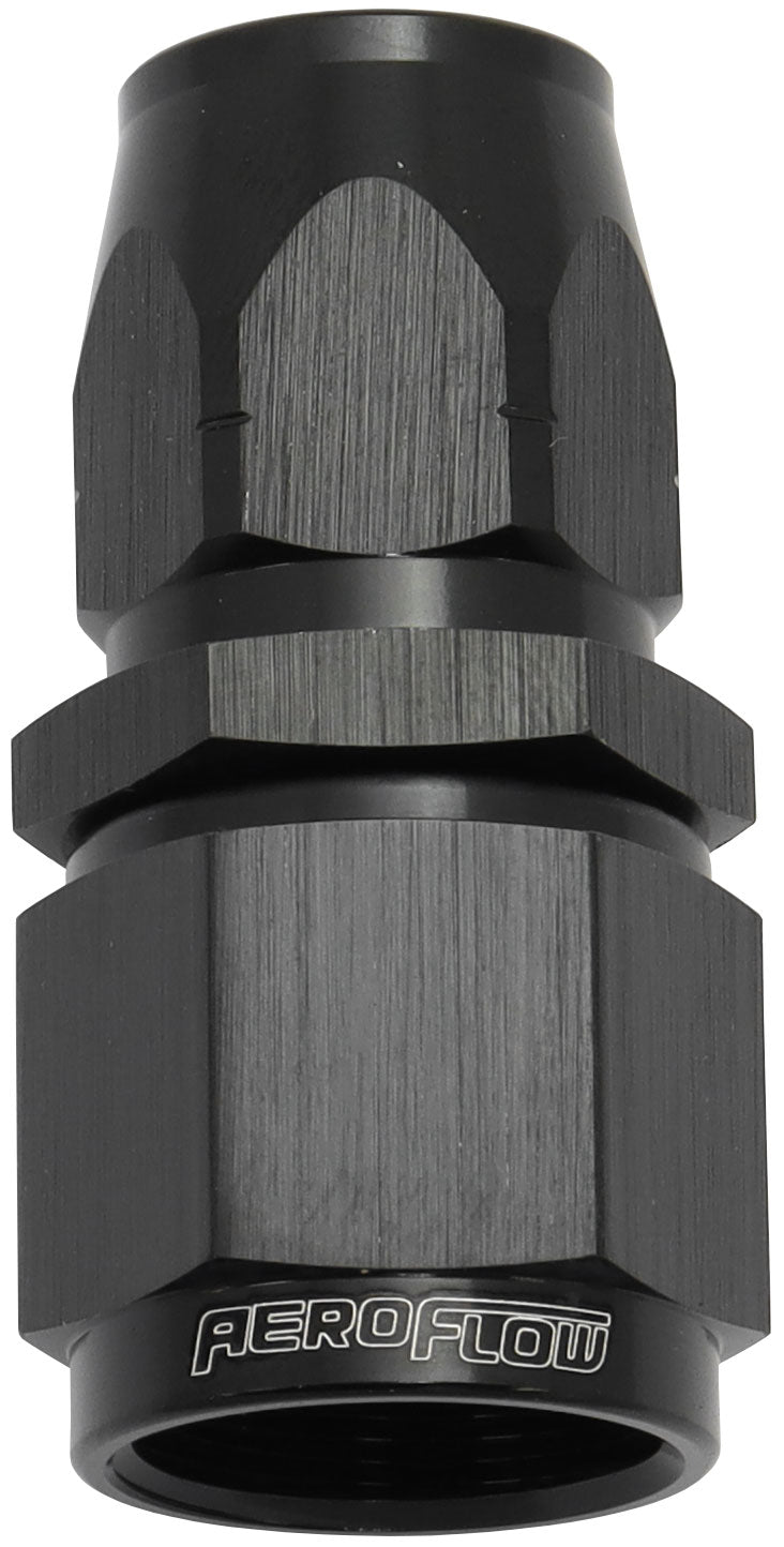 Stepped Straight End -6 Hose To -8AN Reducer Hose End Black AF501-06-08BLK - Aeroflow