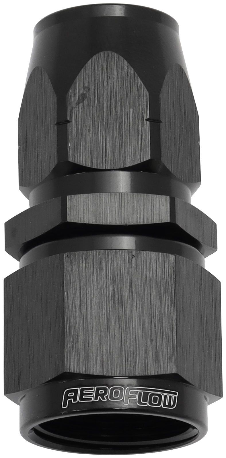 Stepped Straight End -8 Hose To -10AN Reducer Hose End Blac AF501-08-10BLK - Aeroflow