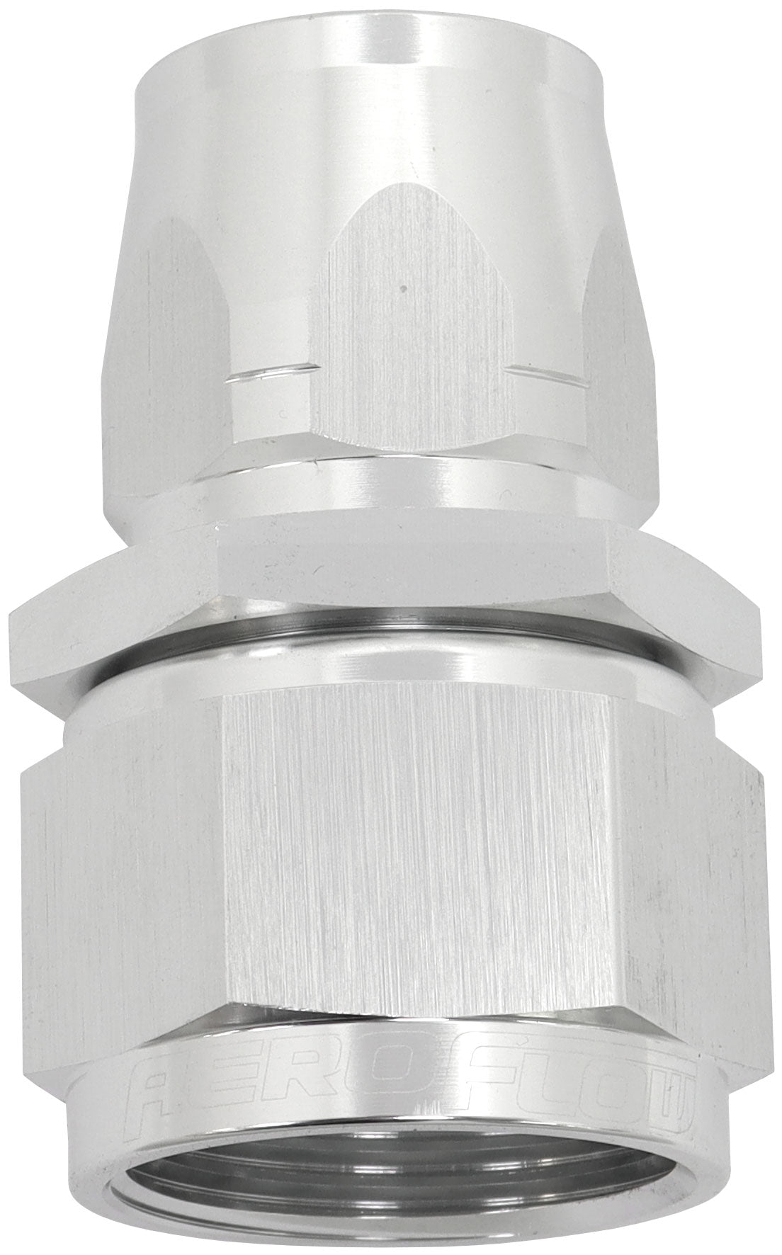 Stepped Straight End -12 Hose To -16AN Reducer Hose End Silv AF501-12-16S - Aeroflow