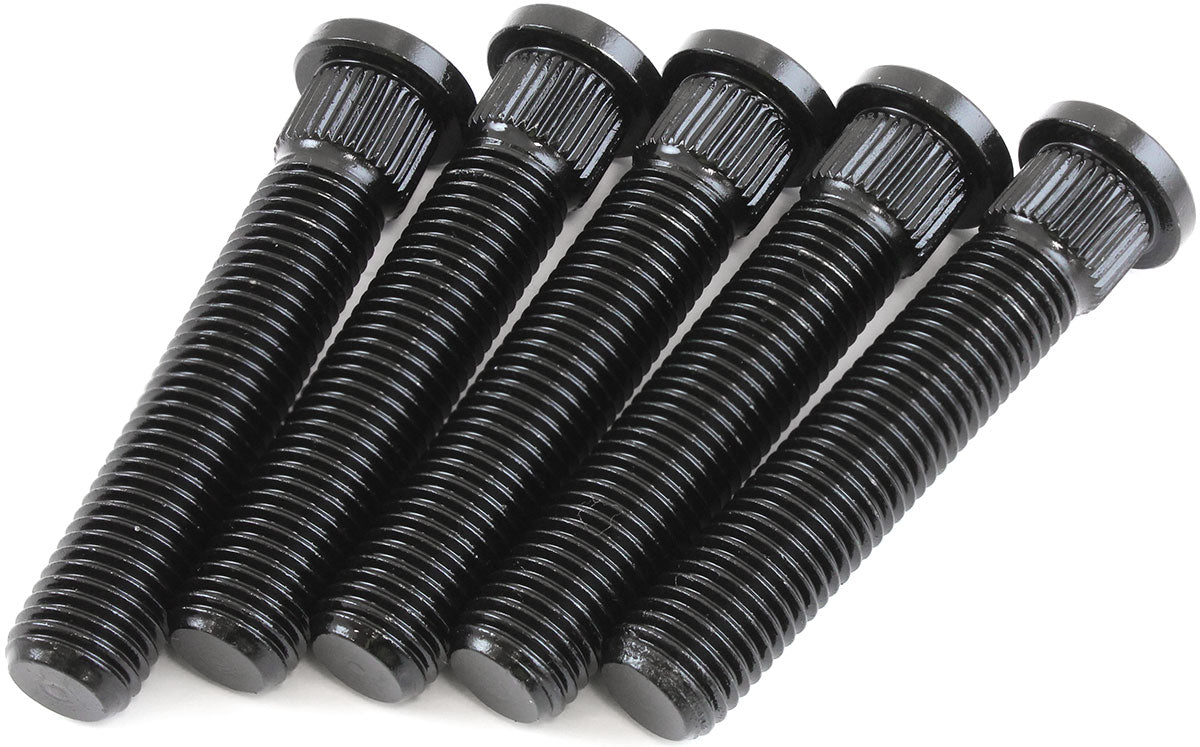 M12 x 1.50mm Wheel Studs 0.505KNURL 63.5mm UHL 5 Pack Holdengm AF5071-1002 - Aeroflow
