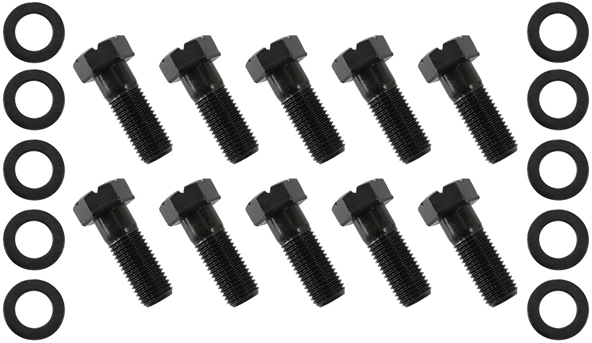 Ford 9" Ring Gear Bolt Set 1.2" UHL 1.49" OAL 10 Pack AF5075-1010 - Aeroflow