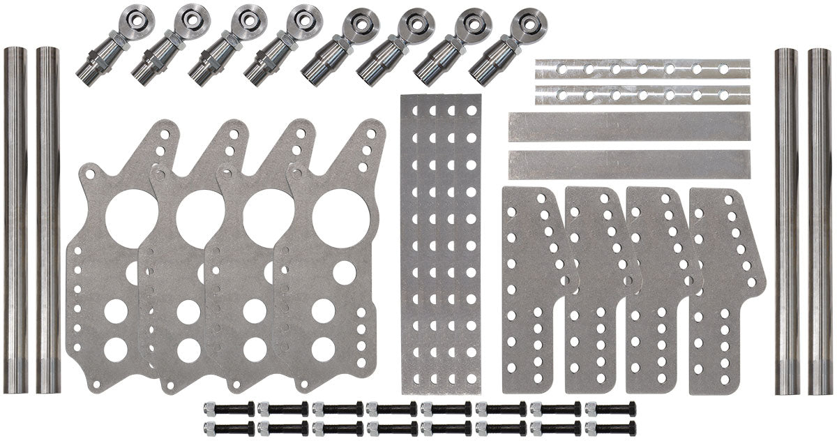 Parallel 4 Link Kit Weld In Chrome Moly Adjustable Uni AF5080-1000 - Aeroflow