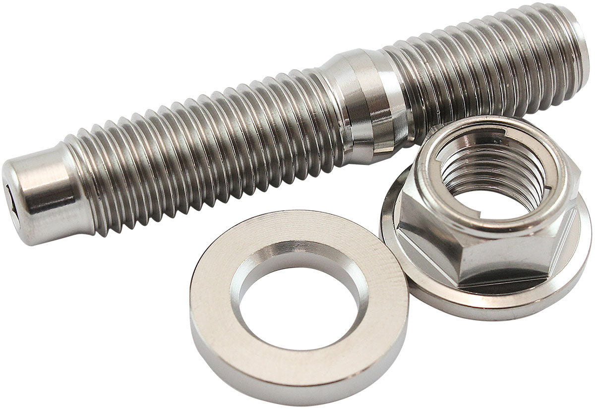 M10 Titanium Stud Locking Hex Nut Kit M10 x 1.25mm Header Bolt AF55-2016 - Aeroflow