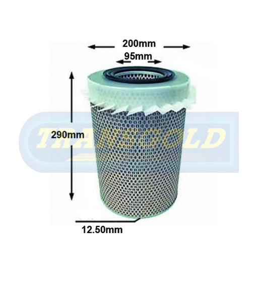 Air Filter (Hda5553) Hino Fd-Ff Non Turbo AF5553 - Transgold | Universal Auto Spares