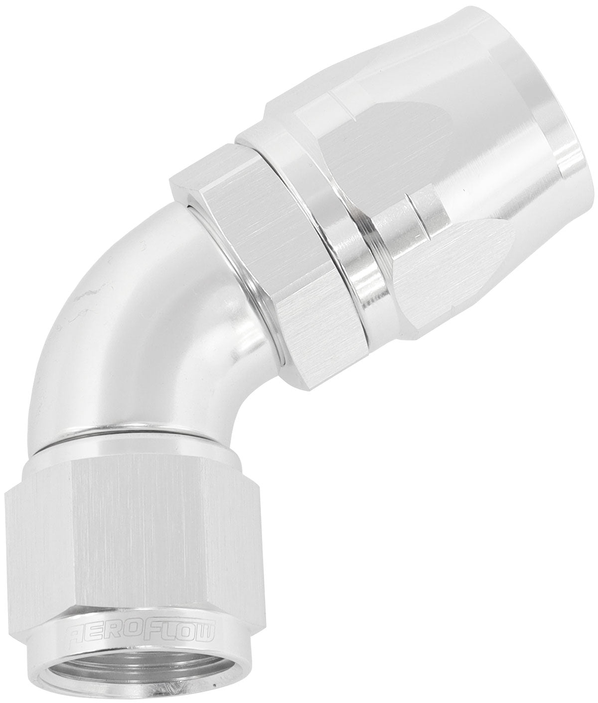 Alloy 60 Deg Hose End -12 Hose To -10 Expander Hose End Silve AF558-12-10S - Aeroflow
