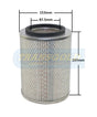 Air Filter (Hda5731) Mazda Ezyloader 82-83/Ford Econovan 82-84 AF5731 - Transgold | Universal Auto Spares