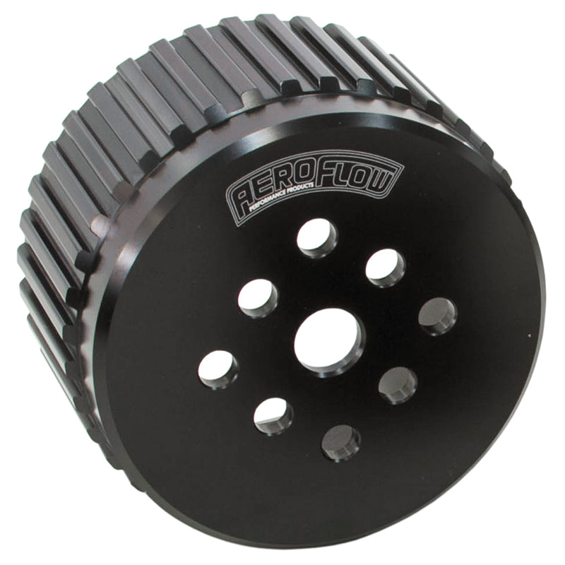 Water Pump Gilmer Drive Pulleyanodised Black Sbc/Bbc All, AF59-3000WBLK - Aeroflow