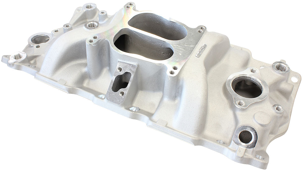 SBC Classic Intake Manifold Dual Plane Chev 350 Natural AF6011-1000 - Aeroflow
