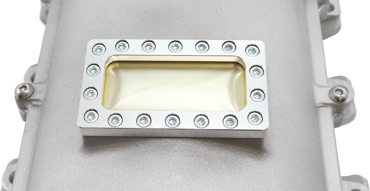 GM LS Modular Intake Manifold Cathedral Port Hi Rise EFI Natural AF6063-5001 - Aeroflow