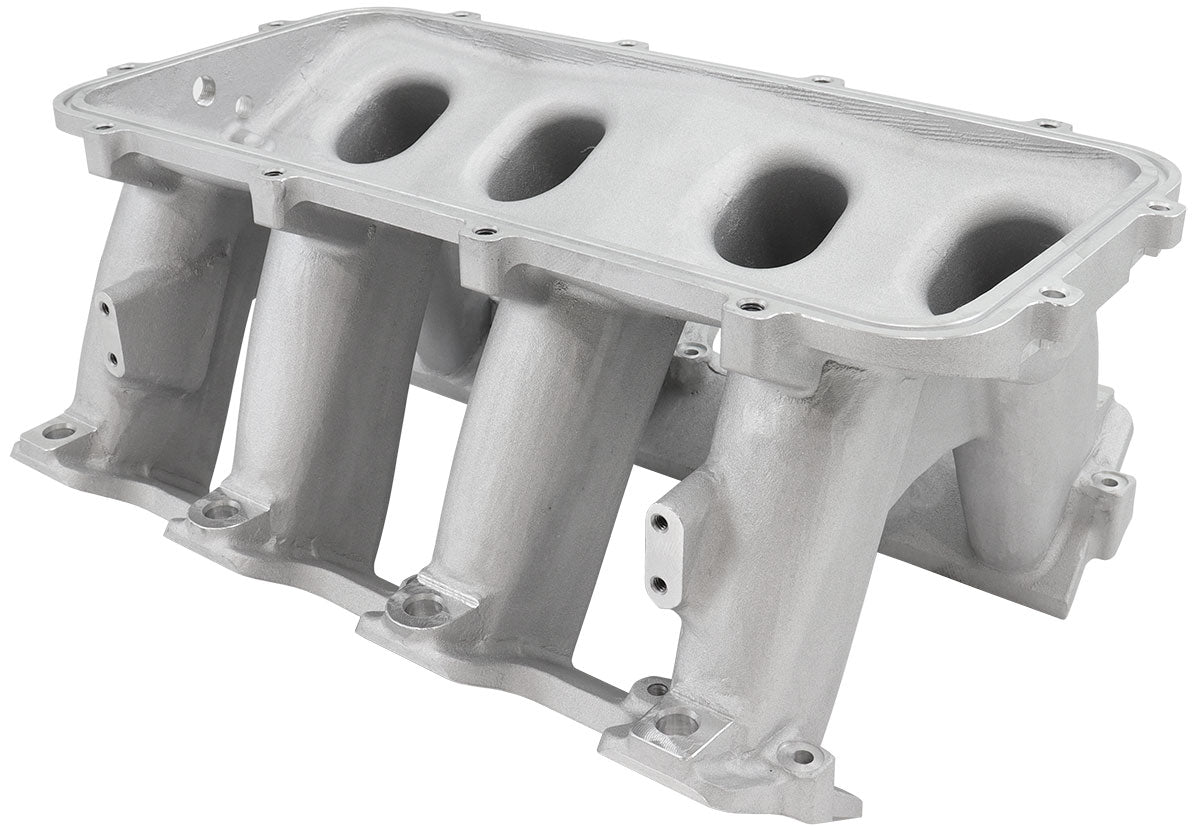 Hi Rise EFI GM LS Base Intake Modular Manifold Cathedral Port Natural AF6079-5003 - Aeroflow