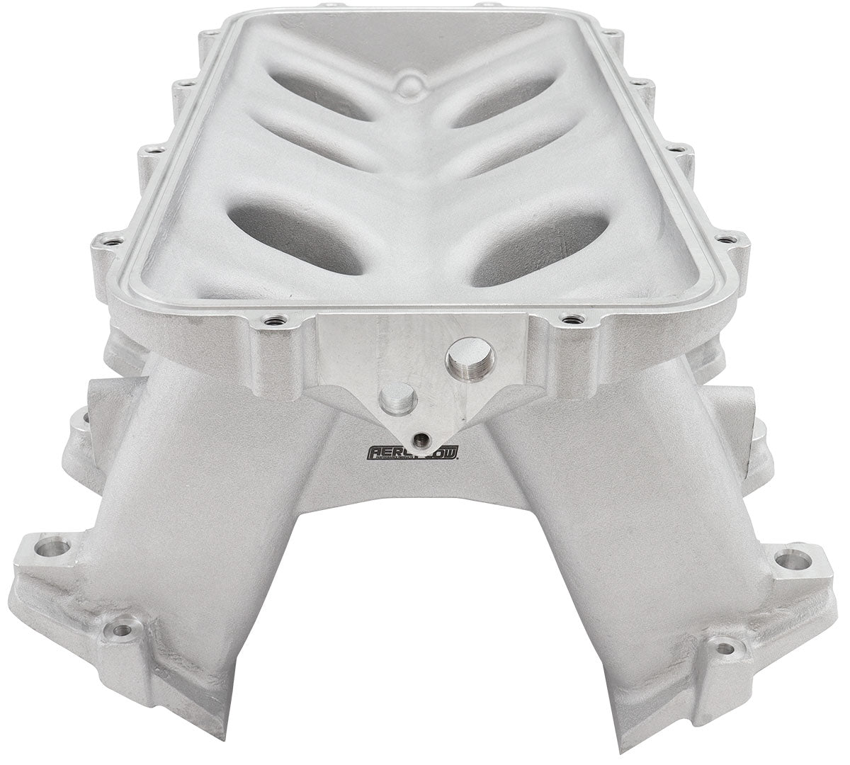 Hi Rise EFI GM LS Base Intake Modular Manifold Cathedral Port Natural AF6079-5003 - Aeroflow