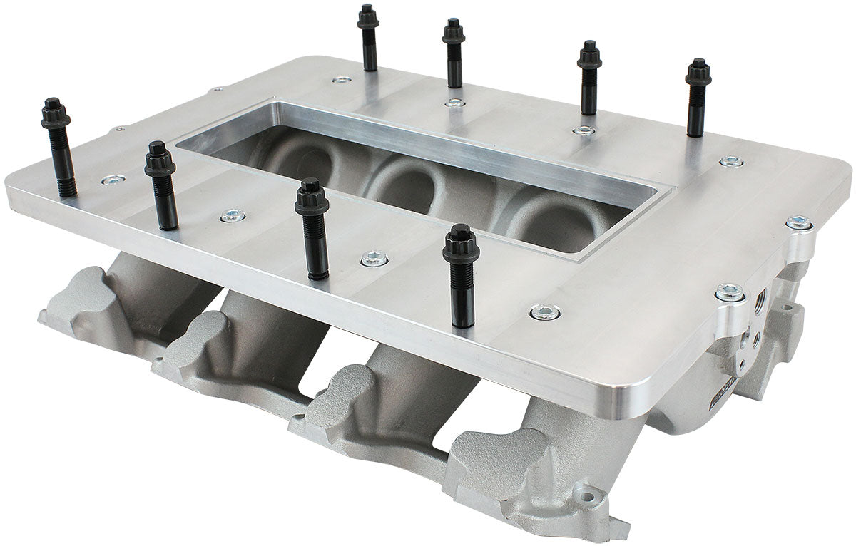 6-71 8-71 Blower Top Plate Modular Intake Manifold Natural Billet AF6086-0000 - Aeroflow