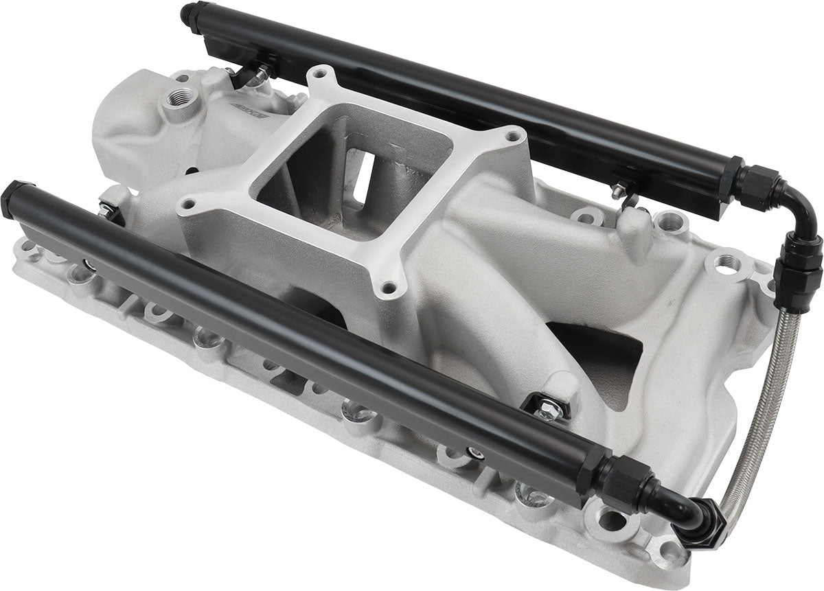 SBF EFI Air Gap Intake Manifolsingle Plane Windsor Natural Ford 302 AF6090-2000 - Aeroflow