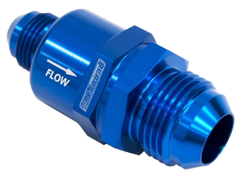 Check Valve Inline -12 To -8AN Blue / One Way Valve Stepped AF612-12-08 - Aeroflow