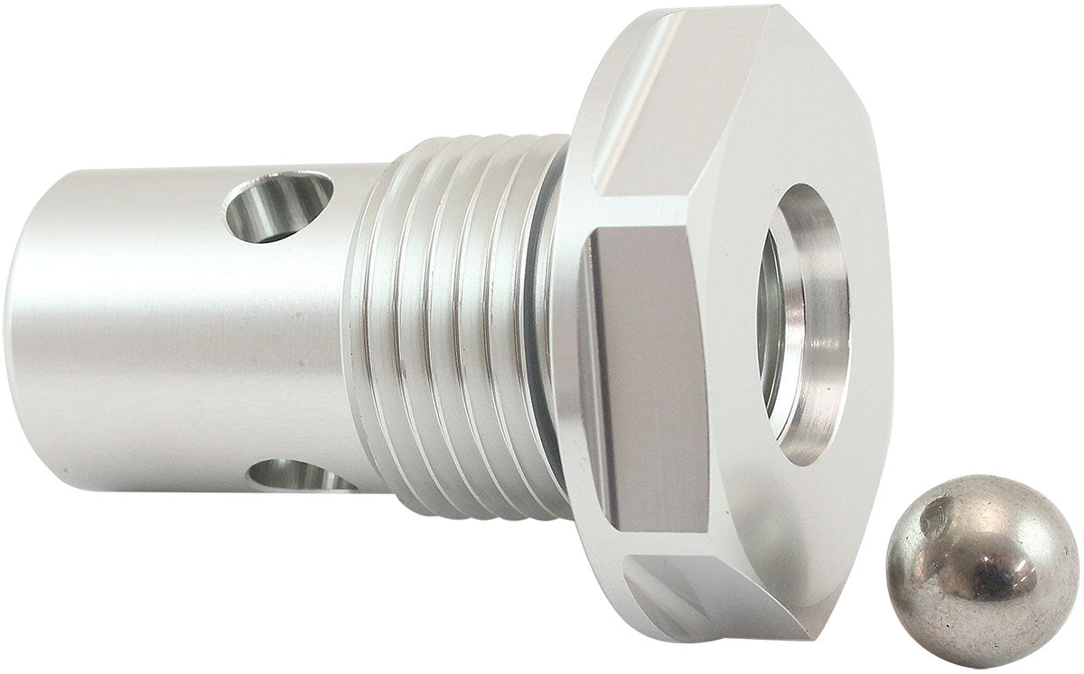 -10ORB To -6ORB Roll Over Valve Silver AF613-10S - Aeroflow