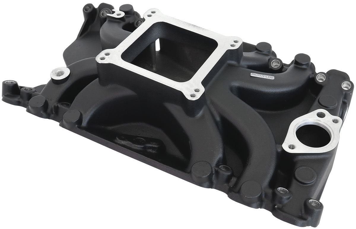 Holden 253 308 Intake Manifoldsingle Plane Low Rise Black AF6200-4000 - Aeroflow