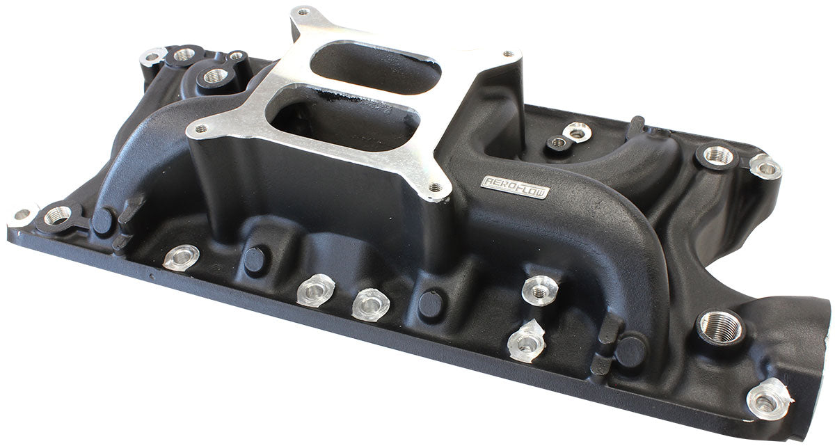 SBF Street Intake Manifold Dual Plane Ford 302 Black AF6210-2000 - Aeroflow