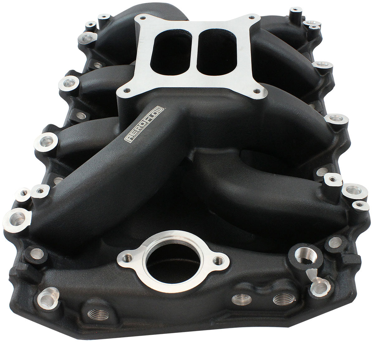 Holden 304 EFI Intake Manifolddual Plane Air Gap Black Vn AF6210-4003 - Aeroflow