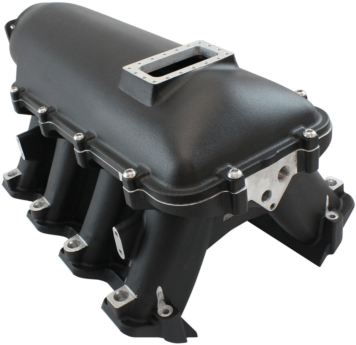 GM LS Modular Intake Manifold Rectangle Port Hi Rise EFI Black AF6263-6001 - Aeroflow