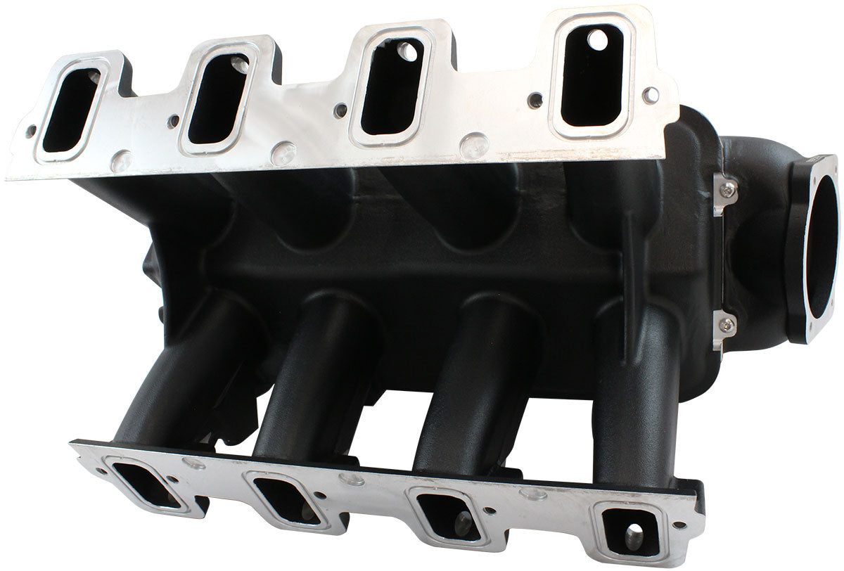 GM LS Modular Intake Manifold Rectangle Port Hi Rise EFI Black AF6263-6001 - Aeroflow