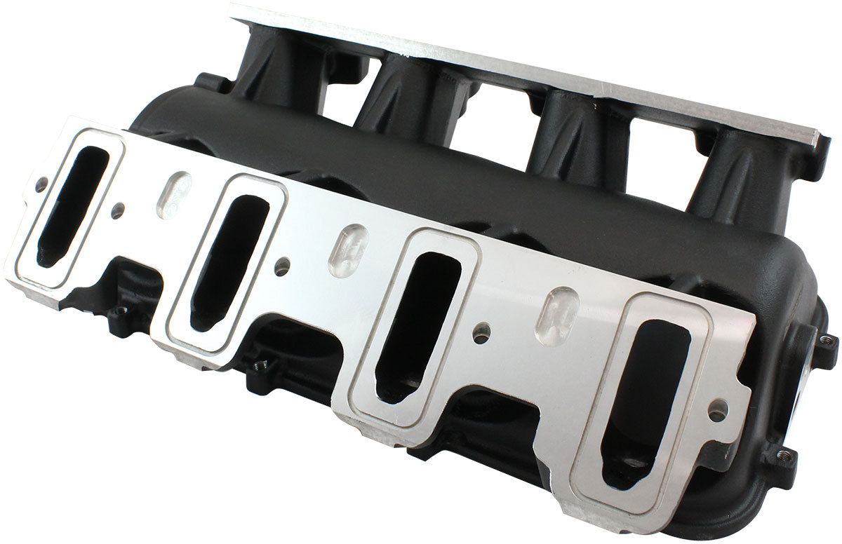Low Rise EFI GM LS Base Intakemodular Manifold Cathedral Port Black AF679-5001 AF6279-5001 - Aeroflow