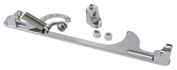 Billet Throttle Cable Bracket Chrome Suits 4150 Style AF64-2001C - Aeroflow