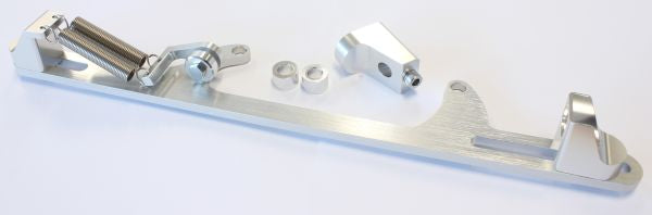 Billet Throttle Cable Bracket Silver Suits 4500 Style AF64-2002S - Aeroflow