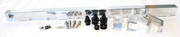 Fuel Rail Kit BA BF Polished Ford 6 Cylinder Barra AF64-2004P - Aeroflow