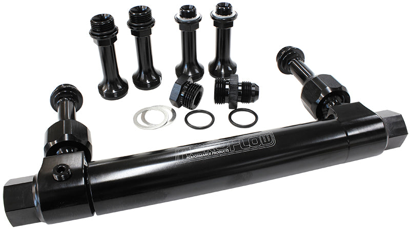 Adjustable Fuel Log Bg Holley Black Suits 1 & 2 Metering Blo AF64-2037BLK - Aeroflow