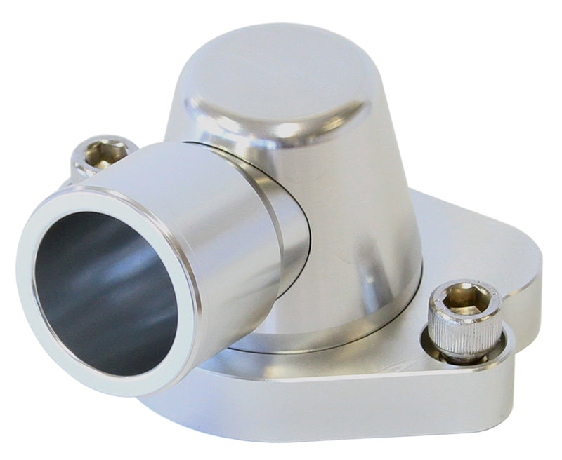 Billet Thermostat Housing Silvholden V8 90 Deg Swive 253 308 AF64-2056S - Aeroflow