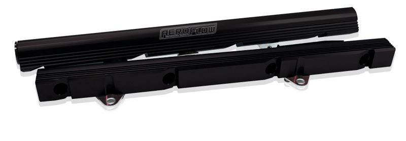 Ford Windsor EFI Rail Kit Black AF64-2077BLK - Aeroflow