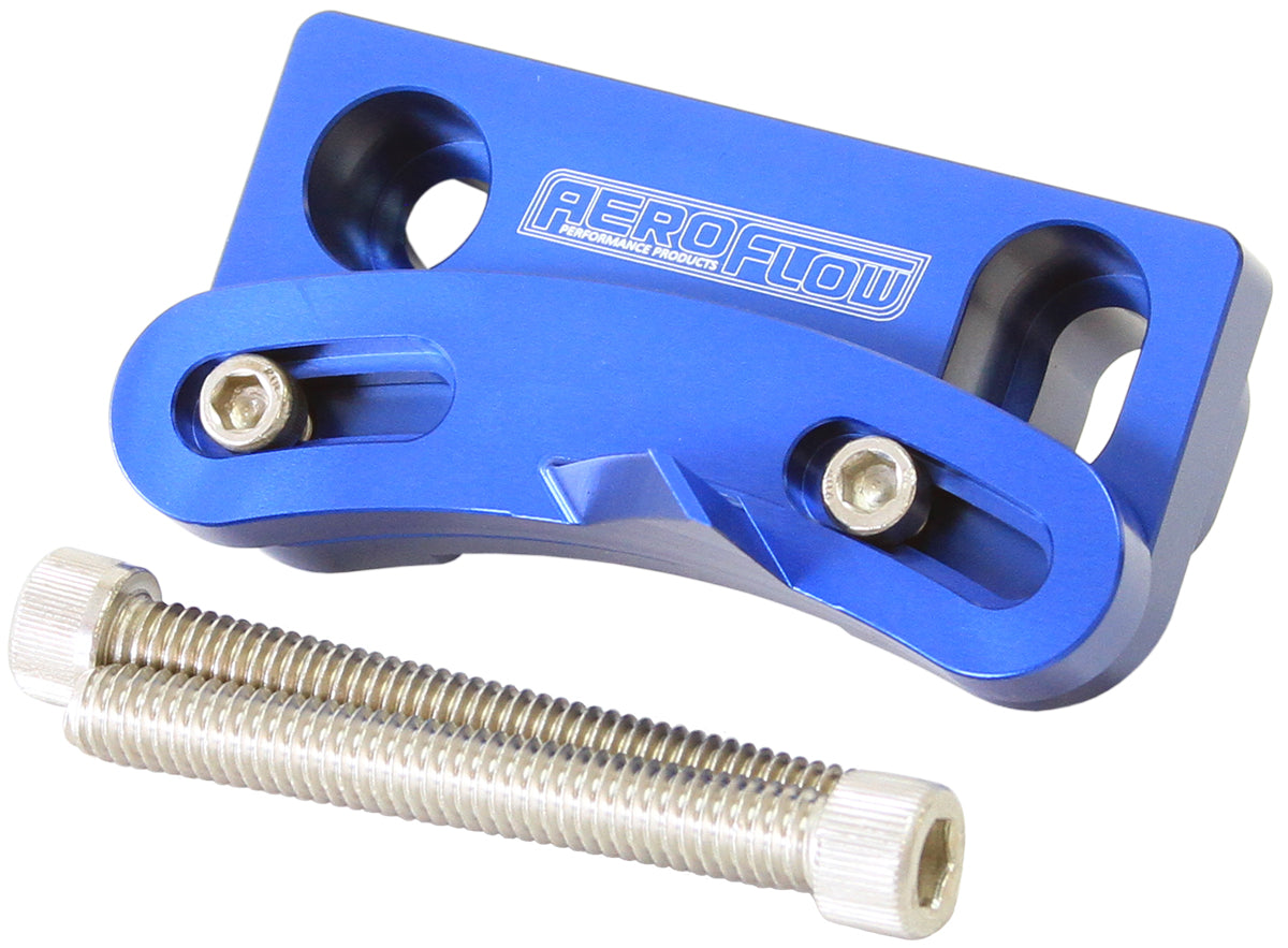 SB Ford 302W 351W 10 O'Clock Timing Tab Pointer Blue AF64-2079 - Aeroflow