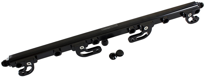 Fuel Rail Kit FG 6 Black Ford FG 6 Cylinder Barra AF64-2113BLK - Aeroflow