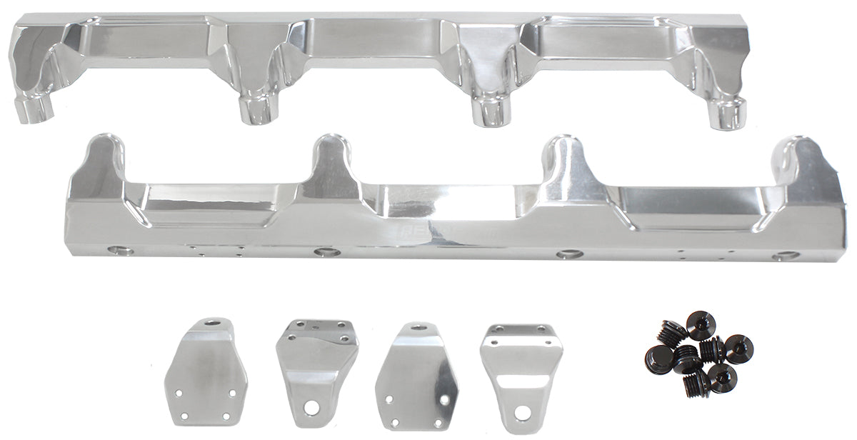 GM LSA Supercharged Fuel Rail -8ORB Inlets / Outlets Billet AF64-2124P - Aeroflow