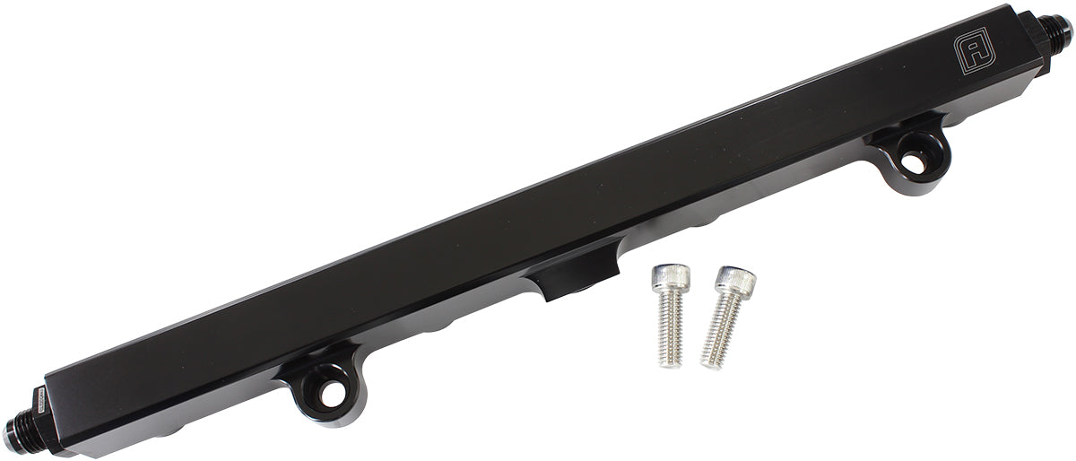 Honda K20 K24 Fuel Rail -8ORB Inlets / Outlets Black AF64-2140BLK - Aeroflow