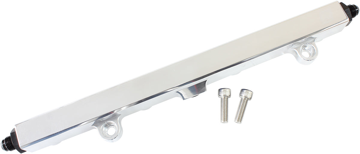 Honda K20 K24 Fuel Rail -8ORB Inlets / Outlets Polished AF64-2140P - Aeroflow
