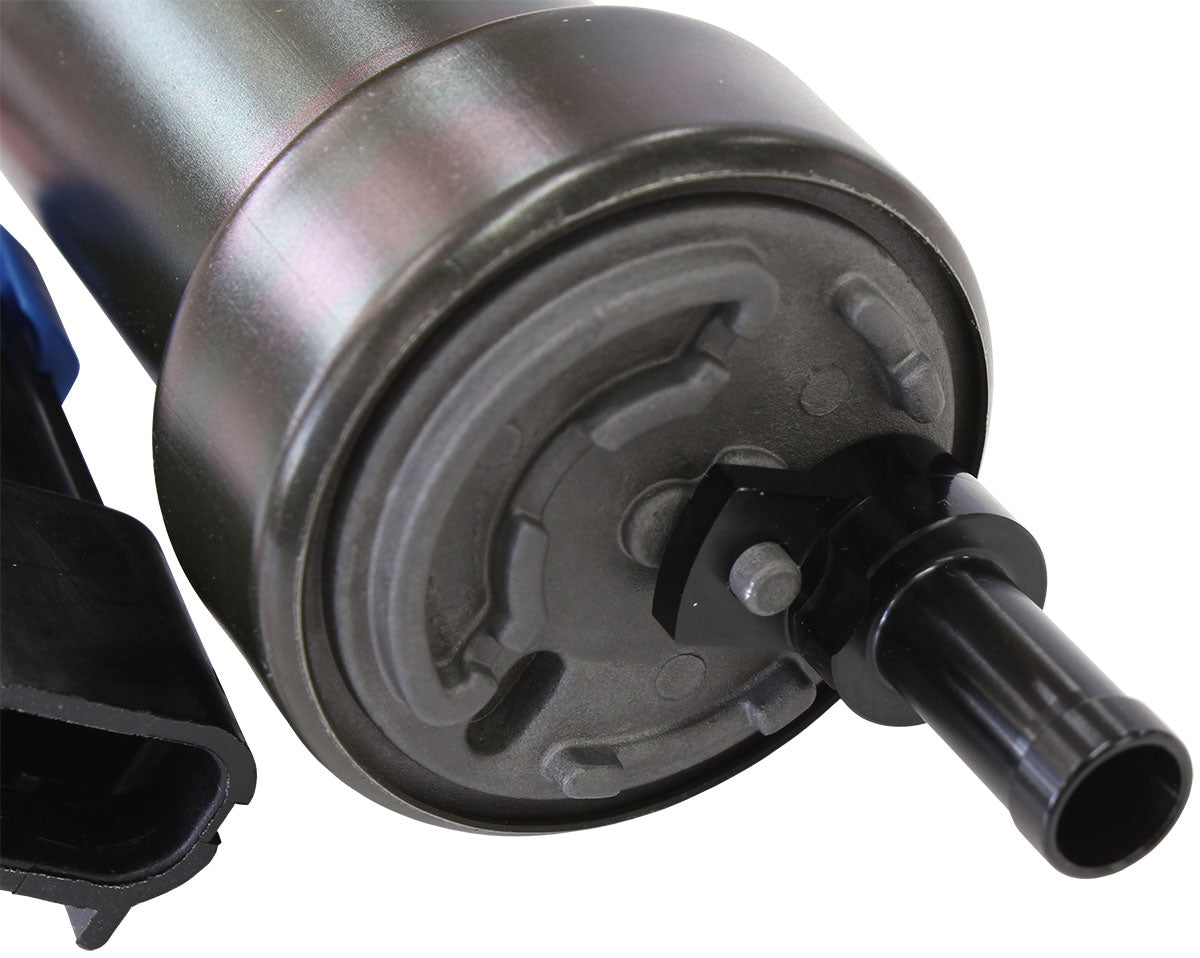 40mm Fuel Pump Inlet Adapter 3/8" Barb AF64-2170BLK - Aeroflow