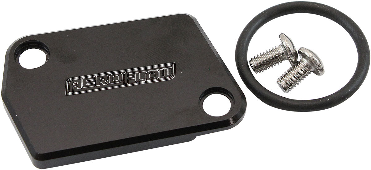 GM LS MAF Sensor Block Off Plate Delete Cover Mass Air Flow - AF64-2176 Blk AF64-2176BLK - Aeroflow